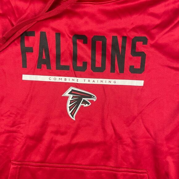 New Era NFL Men's Atlanta Falcons X-Large Red Safety Performance Fleece Hoodie - Picture 2 of 14
